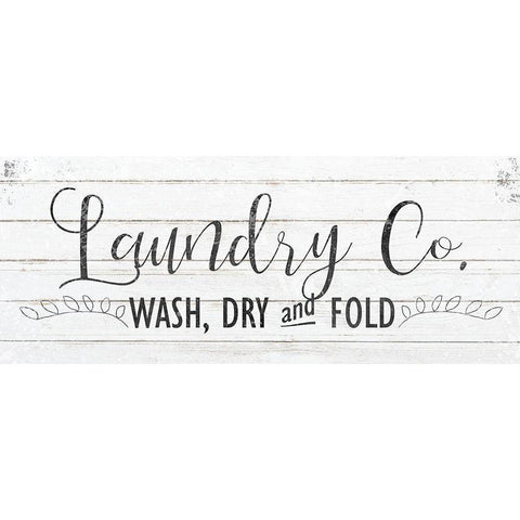 Laundry Black Modern Wood Framed Art Print by Kimberly, Allen