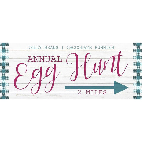 Egg Hunt Gold Ornate Wood Framed Art Print with Double Matting by Kimberly, Allen