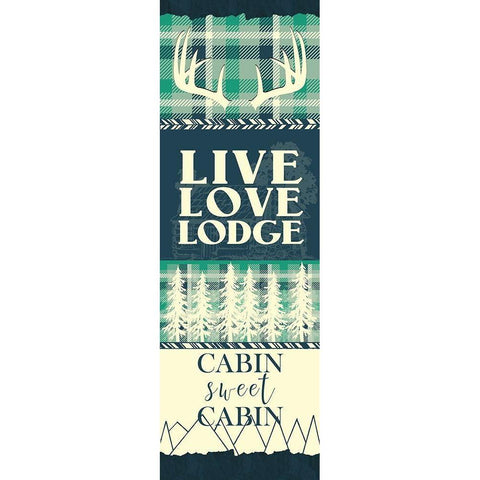 Welcome to the Woods Panel B White Modern Wood Framed Art Print by Kimberly, Allen