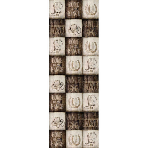 Home on the Range Panel Gold Ornate Wood Framed Art Print with Double Matting by Kimberly, Allen