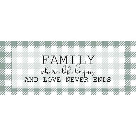 Family White Modern Wood Framed Art Print by Kimberly, Allen