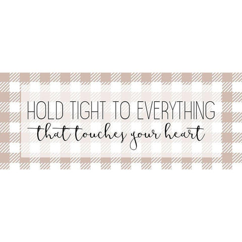 Touches Your Heart Black Modern Wood Framed Art Print with Double Matting by Kimberly, Allen