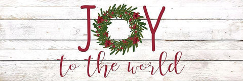 Joy to the World Black Ornate Wood Framed Art Print with Double Matting by Kimberly, Allen