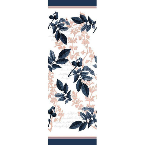 Navy Branches White Modern Wood Framed Art Print by Kimberly, Allen