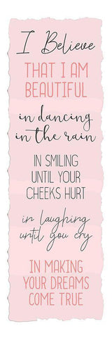 Believe A Black Ornate Wood Framed Art Print with Double Matting by Kimberly, Allen