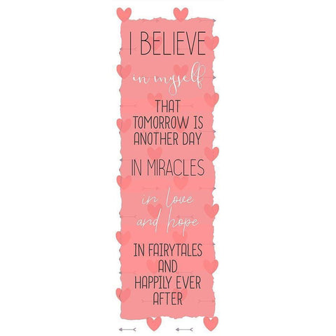 I Believe 2 Black Modern Wood Framed Art Print with Double Matting by Kimberly, Allen