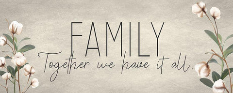 Family Together Cotton Black Ornate Wood Framed Art Print with Double Matting by Kimberly, Allen