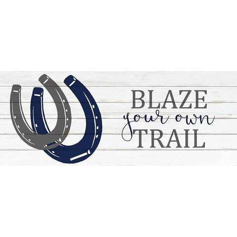 Blaze Your Own White Modern Wood Framed Art Print by Kimberly, Allen