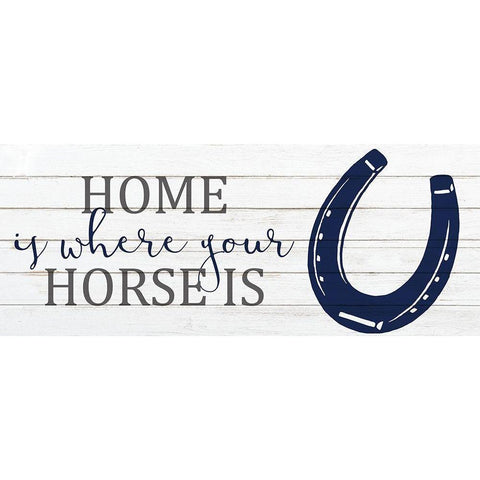 Home Horse White Modern Wood Framed Art Print by Kimberly, Allen