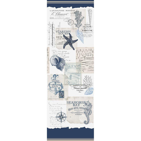 Seahorse Bay Black Modern Wood Framed Art Print with Double Matting by Kimberly, Allen