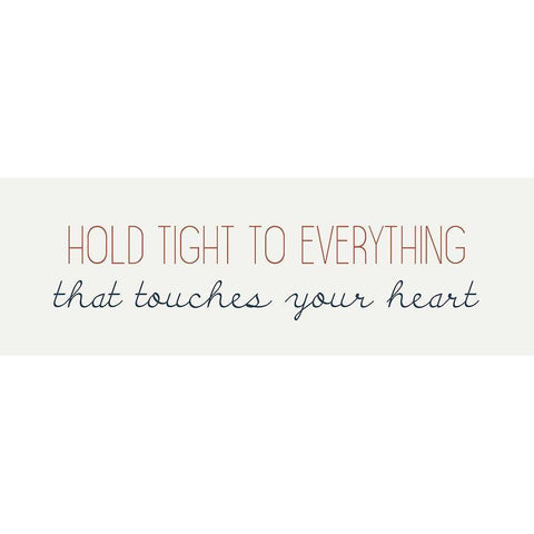 Touches your Heart White Modern Wood Framed Art Print by Kimberly, Allen