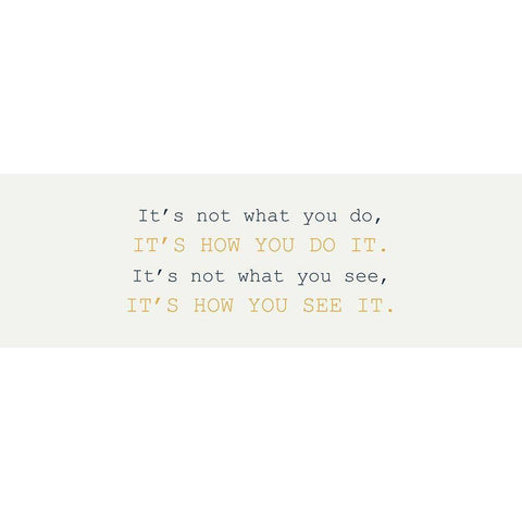 What You Do Black Modern Wood Framed Art Print with Double Matting by Kimberly, Allen