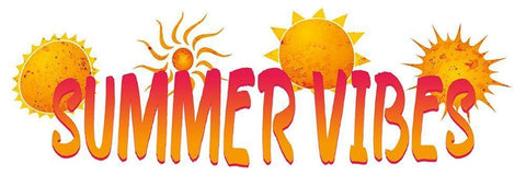 Summer Sun Vibes White Modern Wood Framed Art Print with Double Matting by Allen, Kimberly