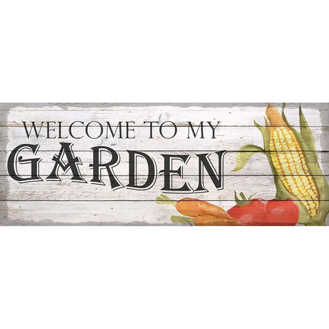 Veggie Garden Gold Ornate Wood Framed Art Print with Double Matting by Kimberly, Allen