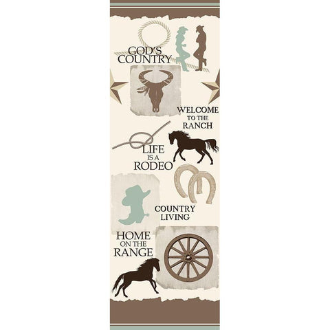 Country Living White Modern Wood Framed Art Print by Kimberly, Allen