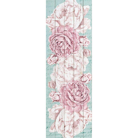 Rose Panel White Modern Wood Framed Art Print by Kimberly, Allen