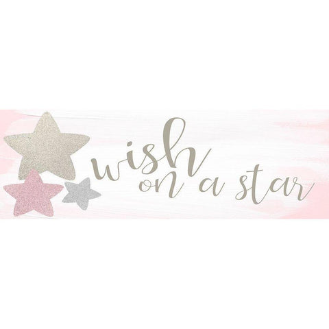 Wish on a Star Black Modern Wood Framed Art Print with Double Matting by Kimberly, Allen