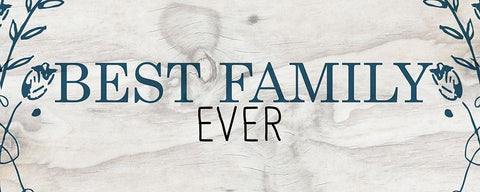 Best Family White Modern Wood Framed Art Print with Double Matting by Kimberly, Allen