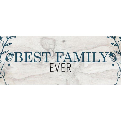 Best Family Black Modern Wood Framed Art Print by Kimberly, Allen