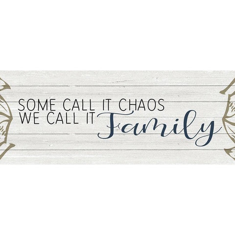 Chaos Black Modern Wood Framed Art Print with Double Matting by Kimberly, Allen