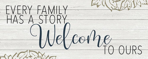 Every Family Black Ornate Wood Framed Art Print with Double Matting by Kimberly, Allen