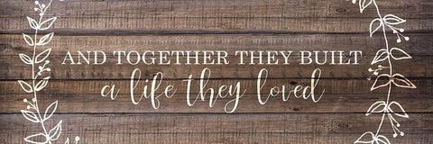 And Together White Modern Wood Framed Art Print with Double Matting by Kimberly, Allen