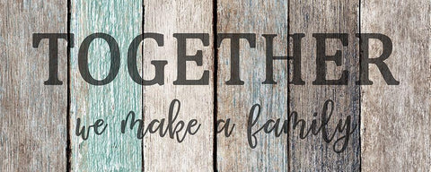 Together Family Black Ornate Wood Framed Art Print with Double Matting by Kimberly, Allen