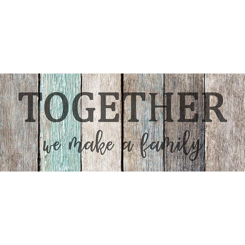 Together Family Black Modern Wood Framed Art Print by Kimberly, Allen