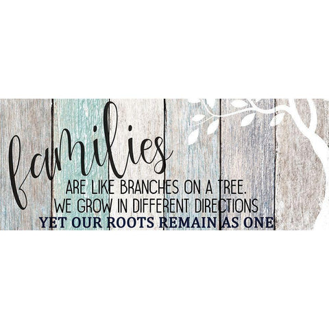 Family Tree Black Modern Wood Framed Art Print with Double Matting by Kimberly, Allen