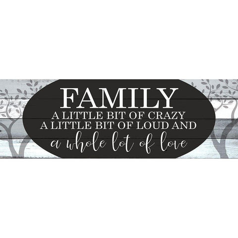 A Whole Lot of Love Black Modern Wood Framed Art Print with Double Matting by Kimberly, Allen