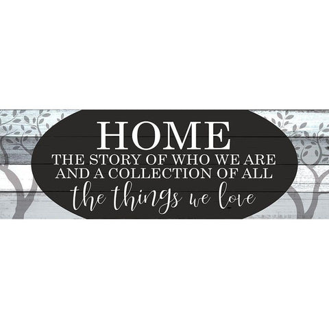 Home a Story Gold Ornate Wood Framed Art Print with Double Matting by Kimberly, Allen