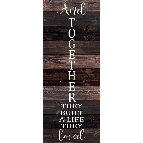 And Together they Built Black Modern Wood Framed Art Print with Double Matting by Kimberly, Allen