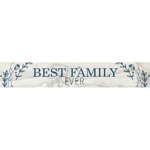 Best Family Gold Ornate Wood Framed Art Print with Double Matting by Kimberly, Allen