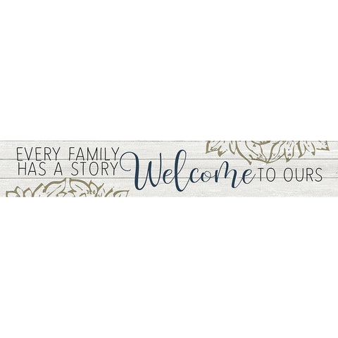 Every Family Black Modern Wood Framed Art Print by Kimberly, Allen