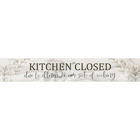 Kitchen Closed White Modern Wood Framed Art Print by Kimberly, Allen