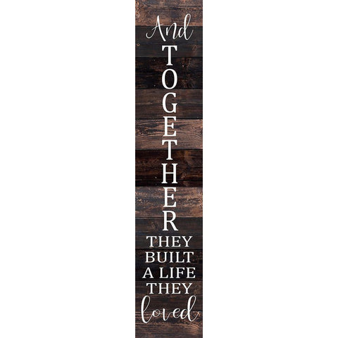 And Together They Built Gold Ornate Wood Framed Art Print with Double Matting by Kimberly, Allen