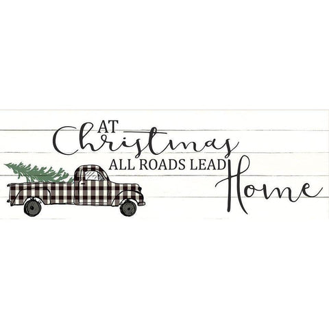 All Roads Lead Black Modern Wood Framed Art Print by Kimberly, Allen