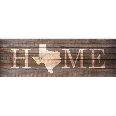 Home TX Black Modern Wood Framed Art Print with Double Matting by Kimberly, Allen