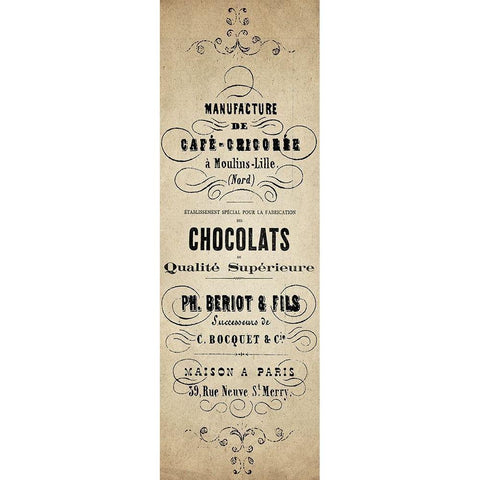 Cafe Chocolate Black Modern Wood Framed Art Print by Kimberly, Allen