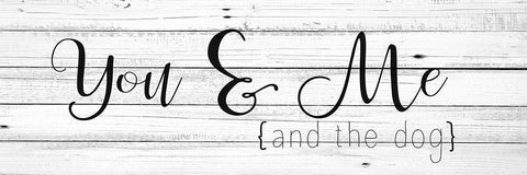 And the Dog White Modern Wood Framed Art Print with Double Matting by Kimberly, Allen