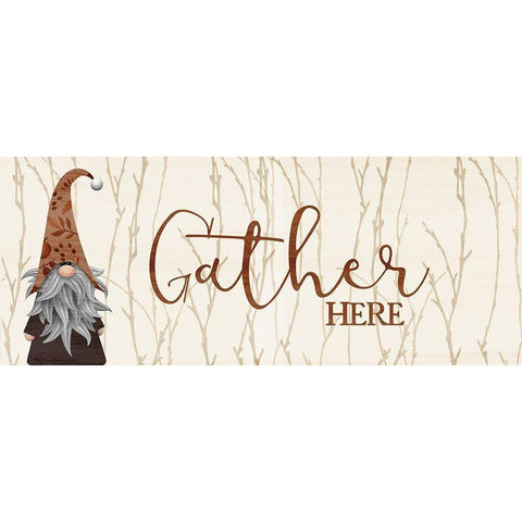 Gather Here v2 White Modern Wood Framed Art Print by Allen, Kimberly