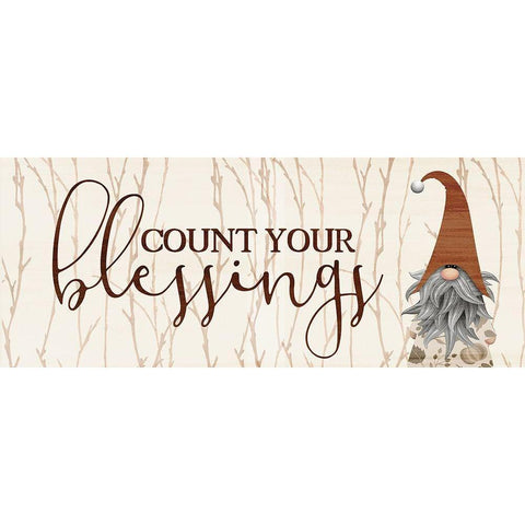 Count Your Blessings v2 Black Modern Wood Framed Art Print by Allen, Kimberly