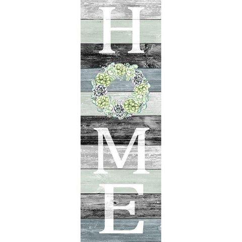 Home Panel Gold Ornate Wood Framed Art Print with Double Matting by Allen, Kimberly