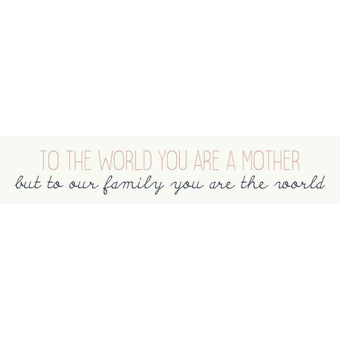 To the World White Modern Wood Framed Art Print by Allen, Kimberly