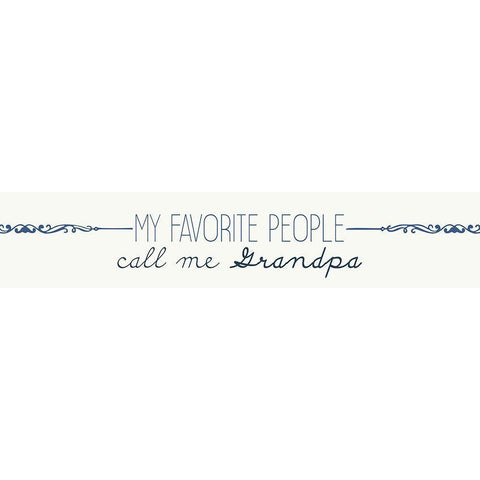 Favorite Grandpa Black Modern Wood Framed Art Print by Allen, Kimberly