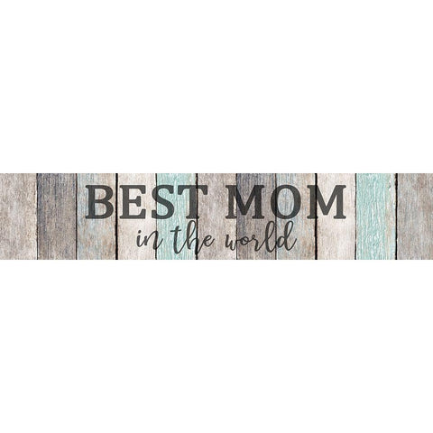Best Mom Gold Ornate Wood Framed Art Print with Double Matting by Allen, Kimberly