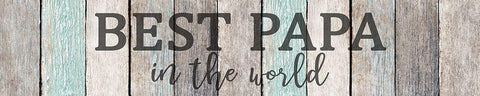 Best Papa White Modern Wood Framed Art Print with Double Matting by Allen, Kimberly