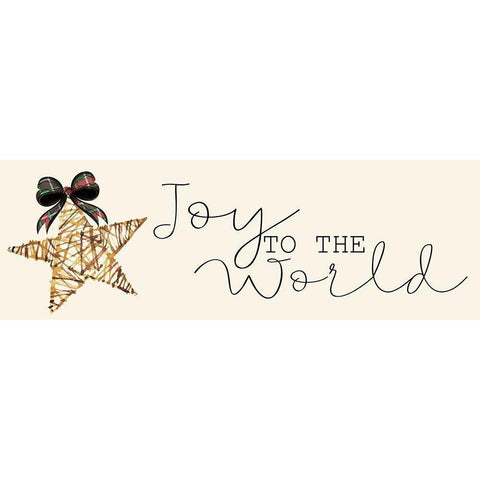 Joy to the World Black Modern Wood Framed Art Print by Allen, Kimberly