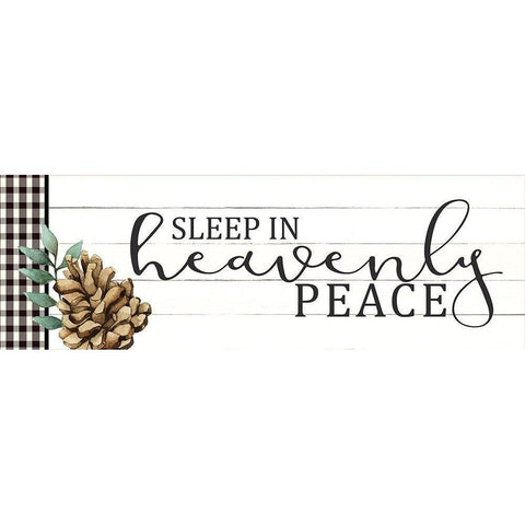 Sleep in Heavenly Peace Black Modern Wood Framed Art Print by Allen, Kimberly