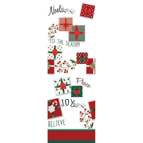 Christmas Presents Panel White Modern Wood Framed Art Print by Allen, Kimberly